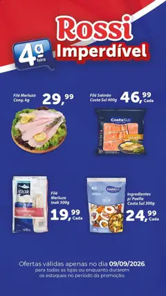 Pré-Visualização do folheto "Rossi Supermercados ofertas Imperdível" da loja Rossi Supermercados válido a partir de 09/09/2026