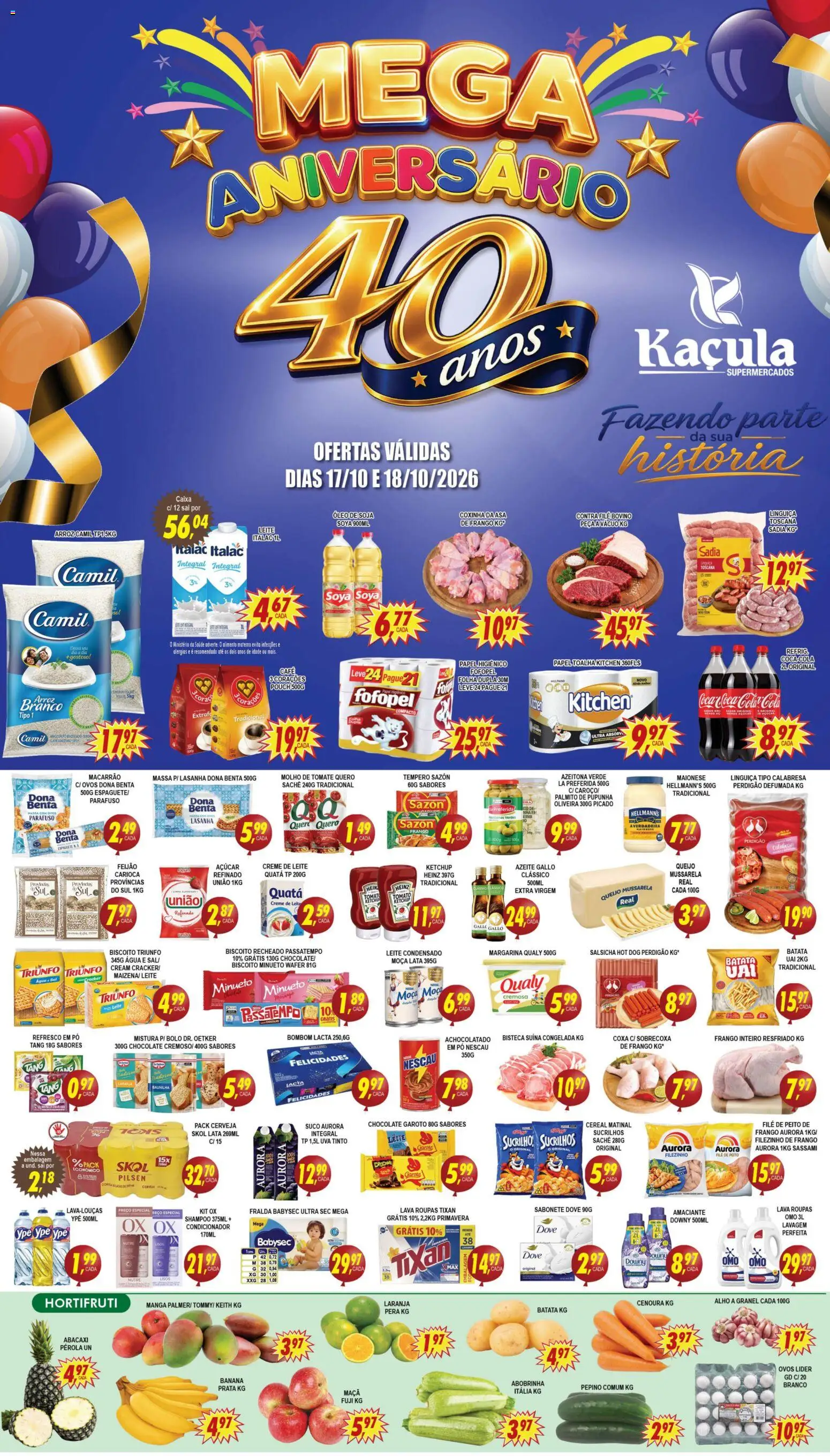 Pré-Visualização do folheto "Kaçula - Ofertas da semana" da loja Kaçula válido a partir de 17/10/2026