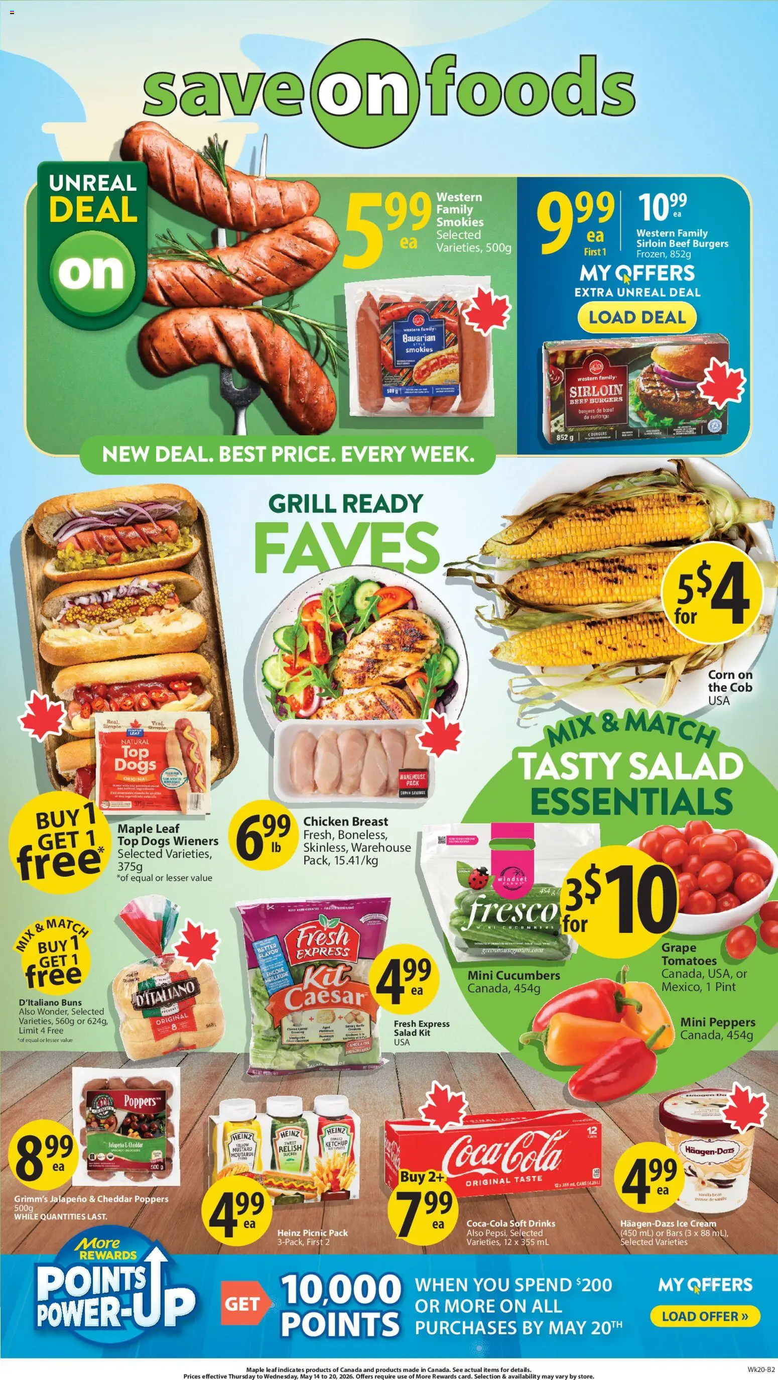 Preview of leaflet Save on foods flyer - AB from shop Save on foods is valid from May 14, 2026