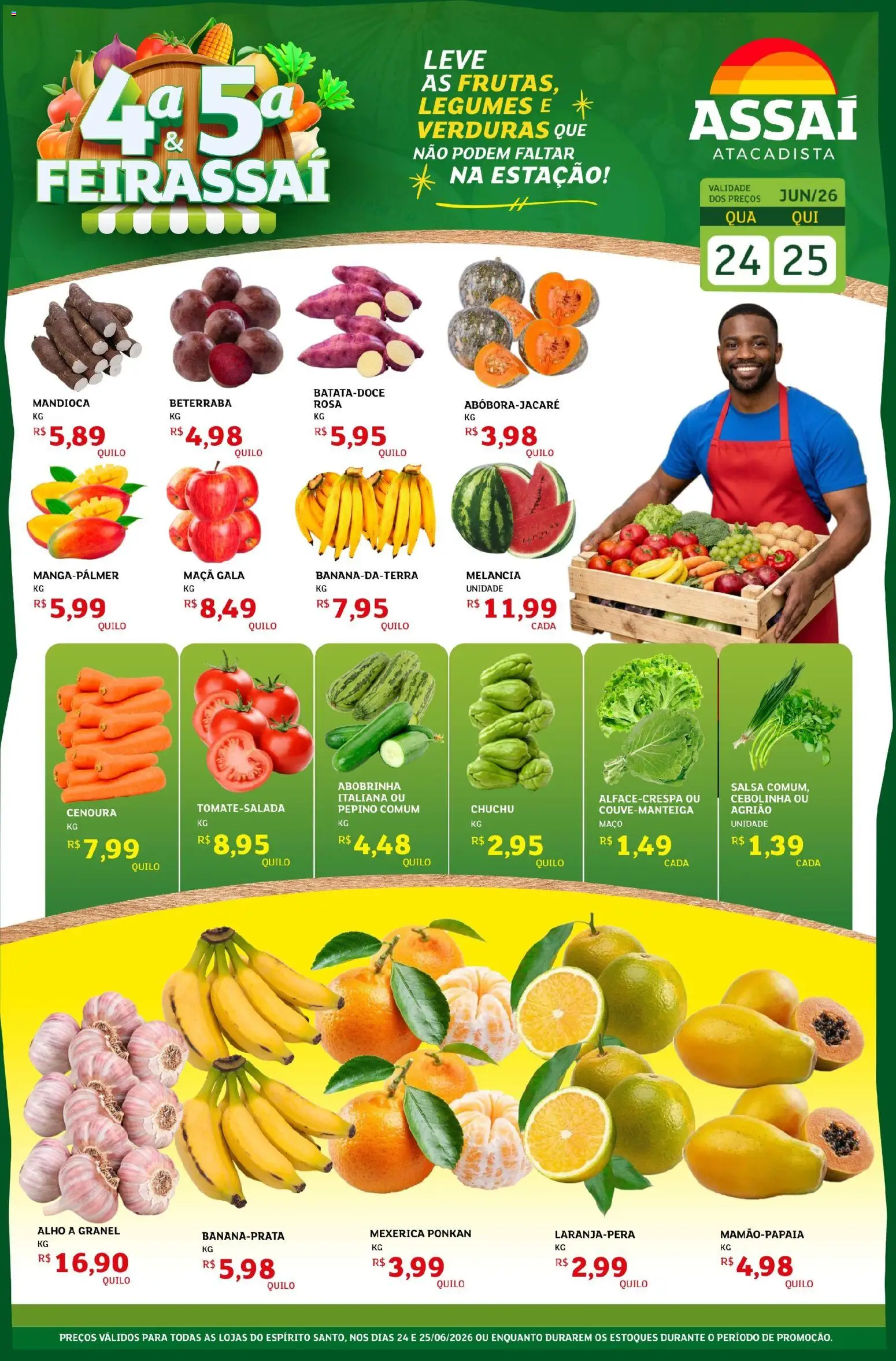 Pré-Visualização do folheto "Assaí Atacadista ofertas - ES" da loja Assaí Atacadista válido a partir de 24/06/2026