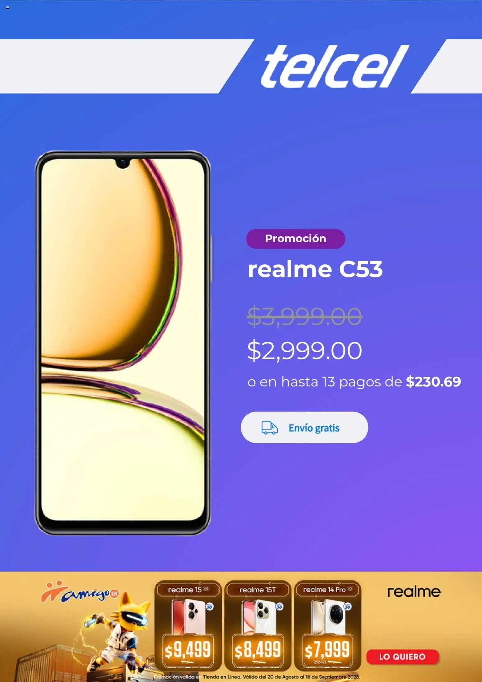 Vista previa las ofertas de la tienda Telcel - Telcel catálogo desde el 21/09/2026 