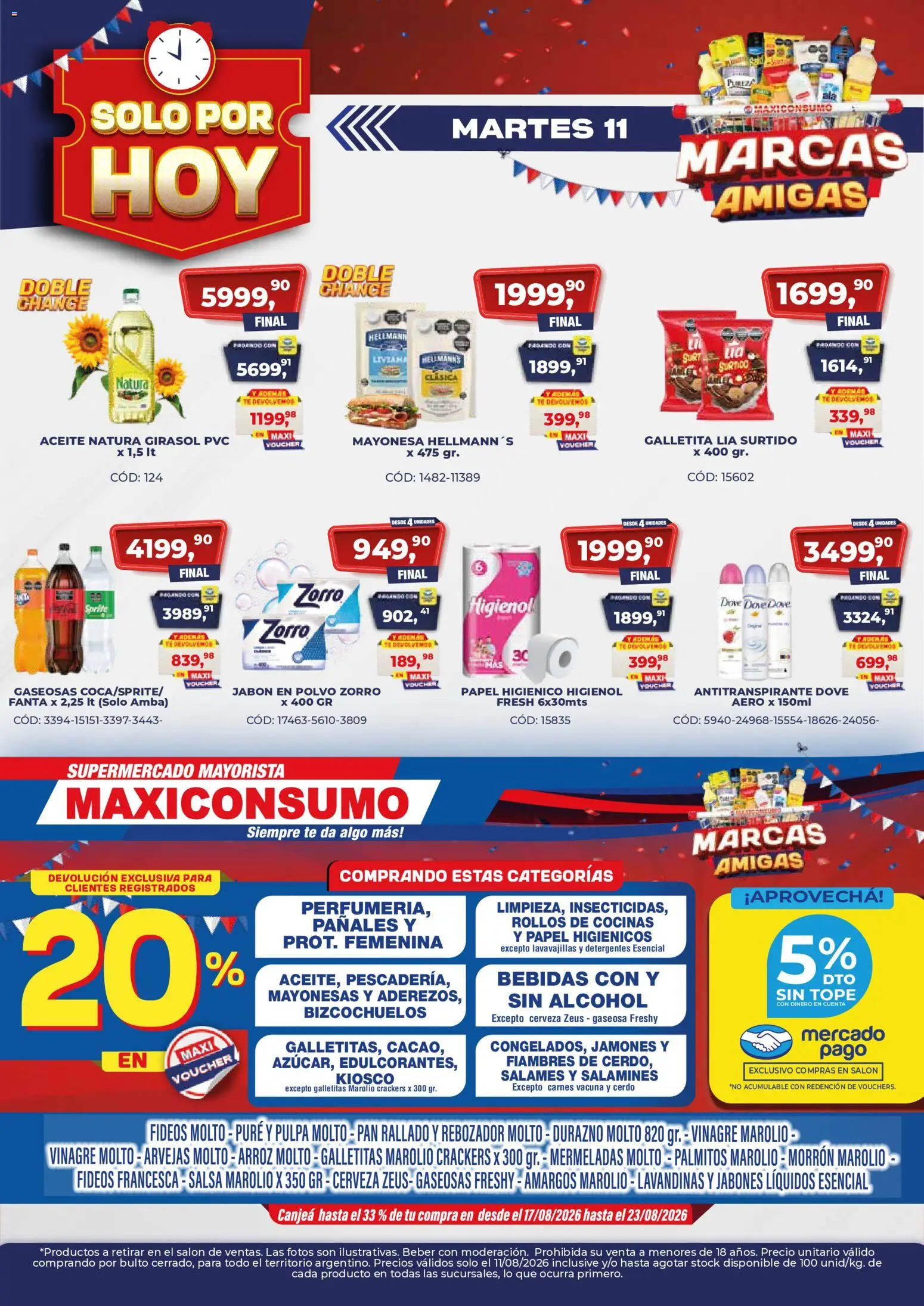 Vista previa del folleto de la tienda Maxiconsumo válido desde el 11/08/2026 
