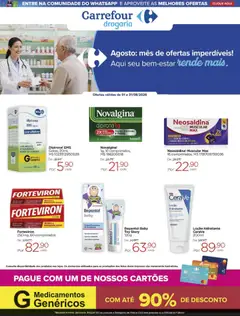 Pré-Visualização do folheto "Carrefour ofertas Drogaria" da loja Carrefour válido a partir de 01/08/2026