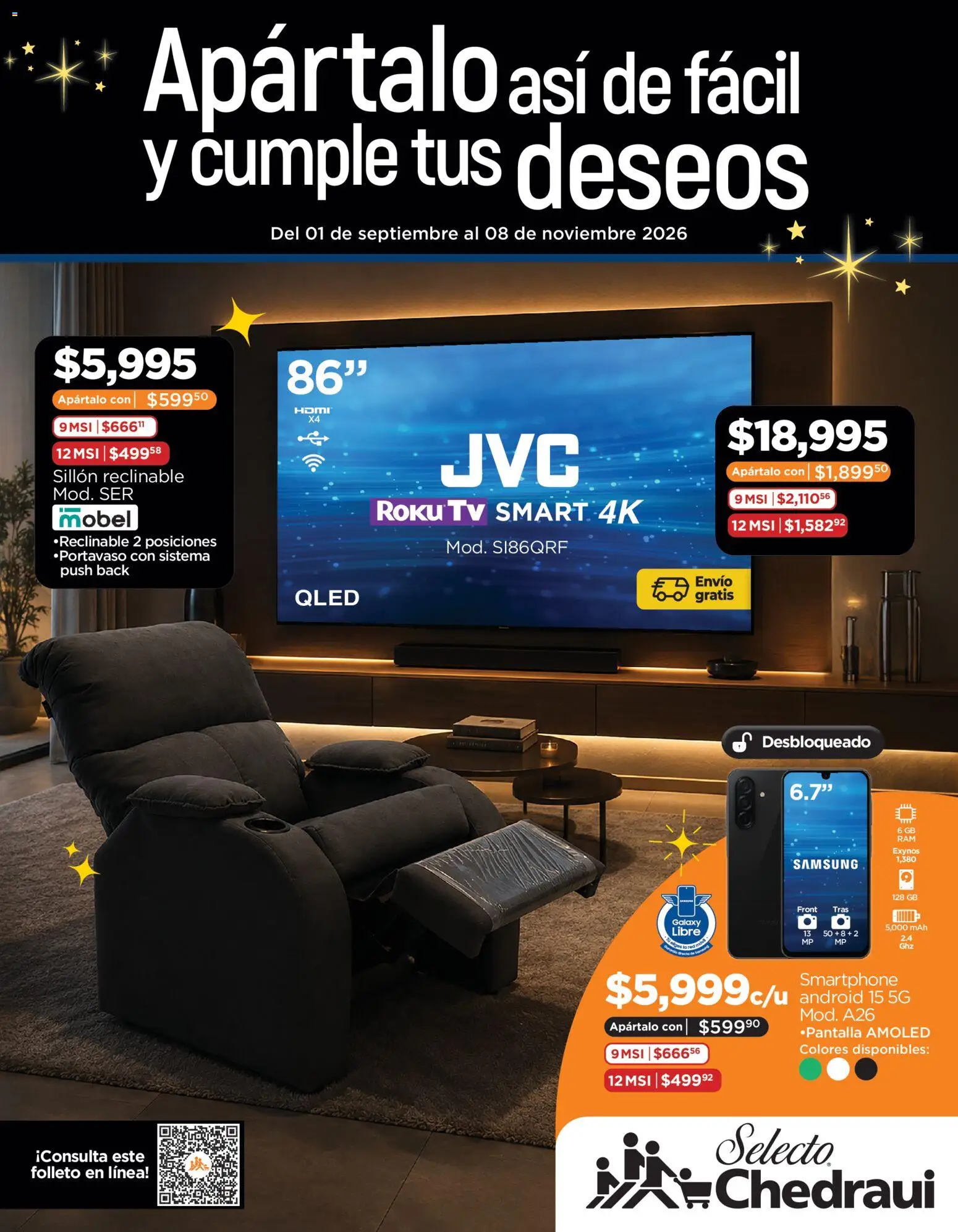 Vista previa las ofertas de la tienda Chedraui - Chedraui Apártalo así de fácil y cumple tus deseos desde el 01/09/2026 