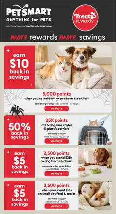 Un aperçu du dépliant Petsmart weekly flyer / circulaire du magasin Petsmart est valide à partir 5 oct. 2026