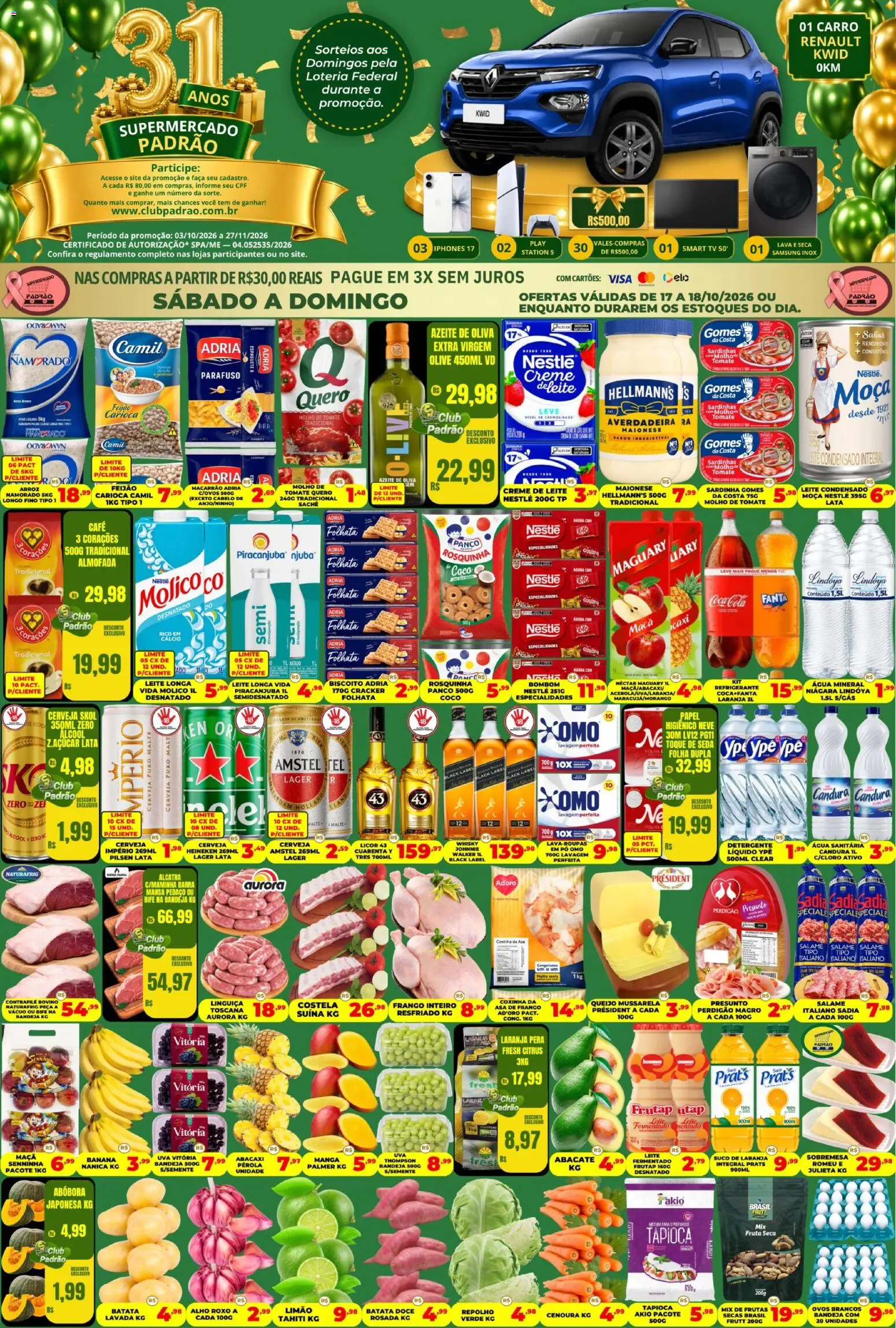 Pré-Visualização do folheto "Supermercado Padrão - Ofertas da semana" da loja Supermercado Padrão válido a partir de 01/07/2026