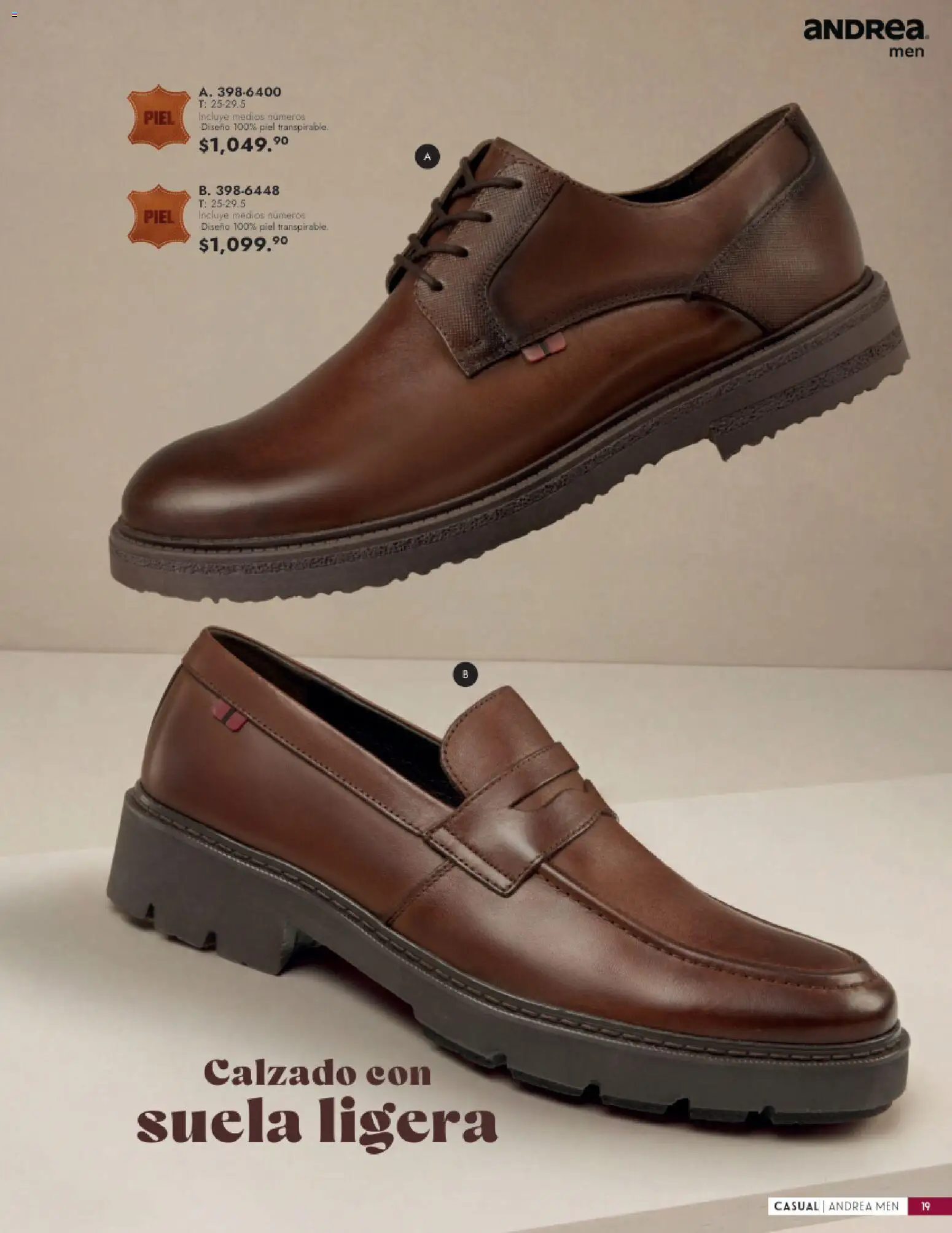 Vista previa las ofertas de la tienda Andrea - Andrea catálogo Calzado Caballero desde el 23/08/2026 