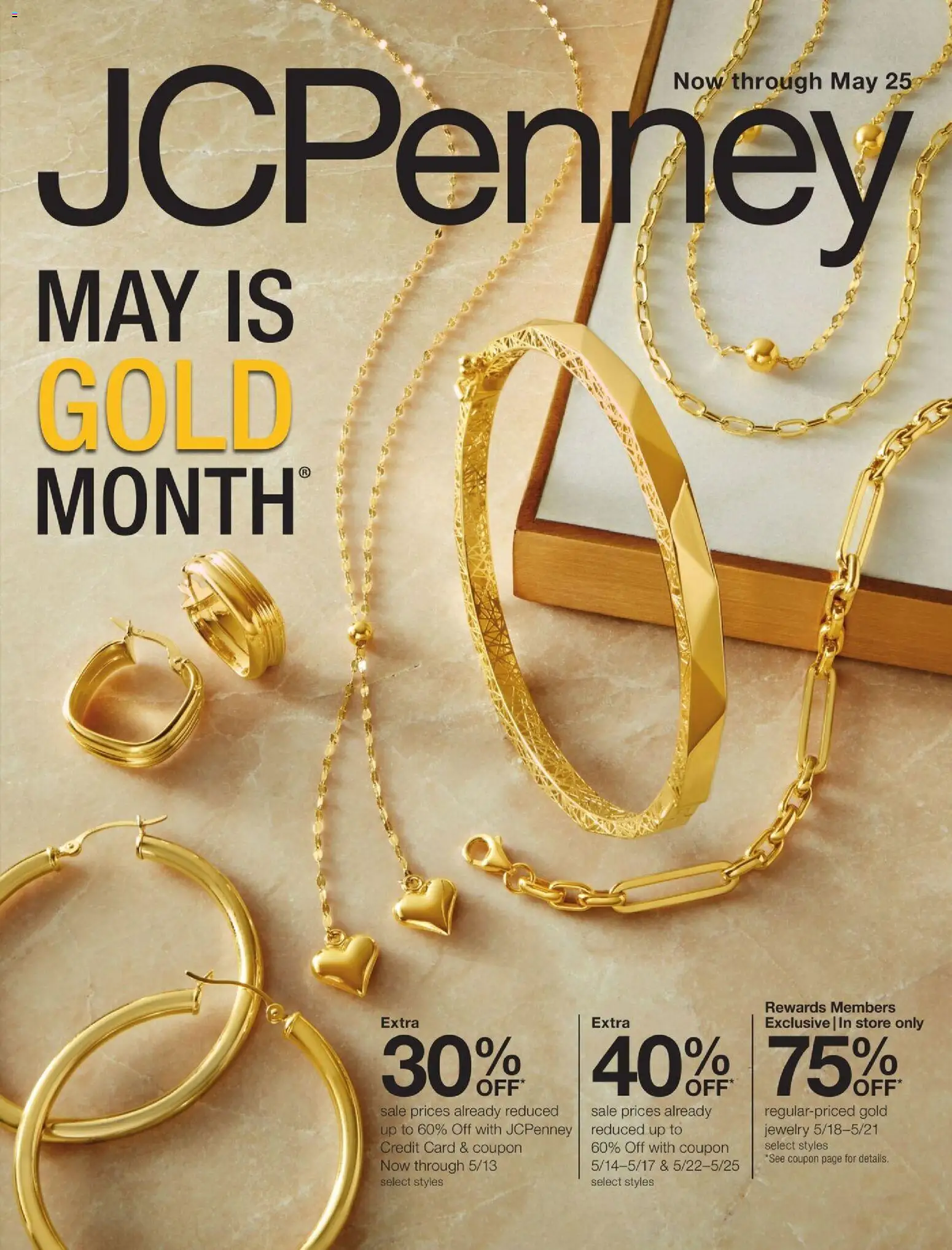 Ad Preview of JCPenney JCPenney May is Gold Month from 05/16/2026