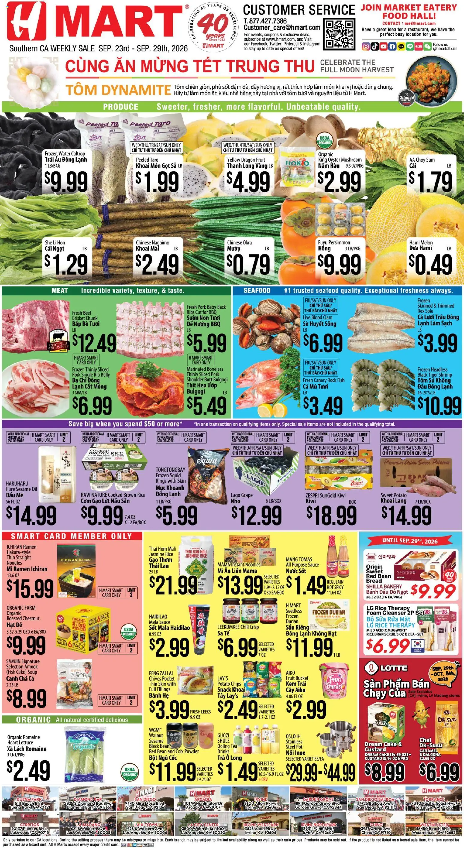 Ad Preview of Hmart Hmart Weekly Ad - VIETNAMESE - CA from 09/23/2026