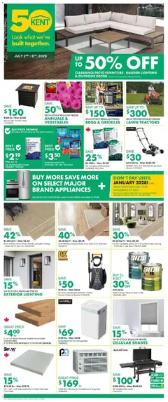 Un aperçu du dépliant Kent weekly flyer / circulaire du magasin Kent est valide à partir 2 juill. 2026