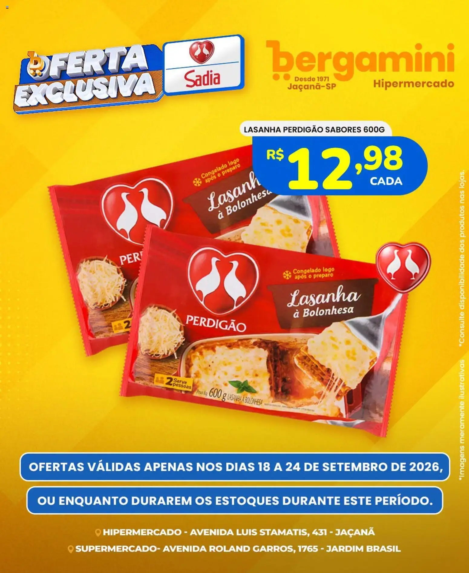Ofertas Supermercado Bergamini ofertas Sadia e a Perdigão até 24/09/2026. - Página 6