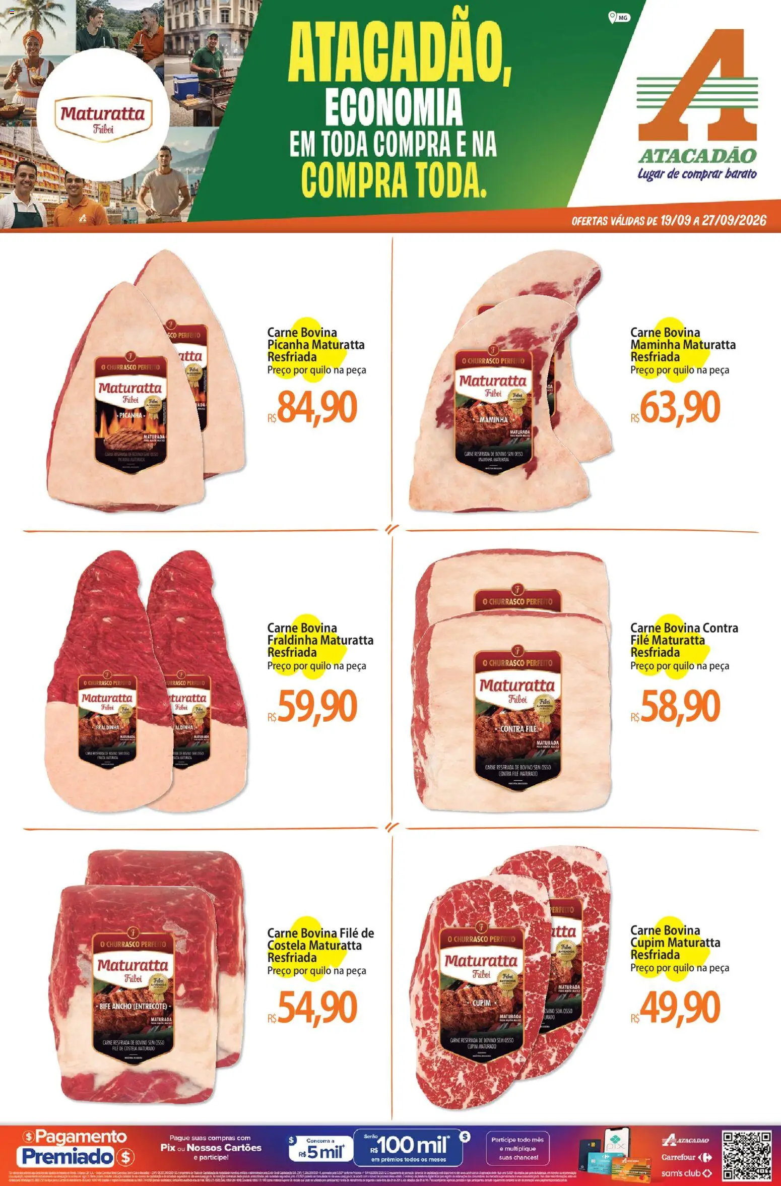 Pré-Visualização do folheto "Atacadão ofertas - MG" da loja Atacadão válido a partir de 19/09/2026