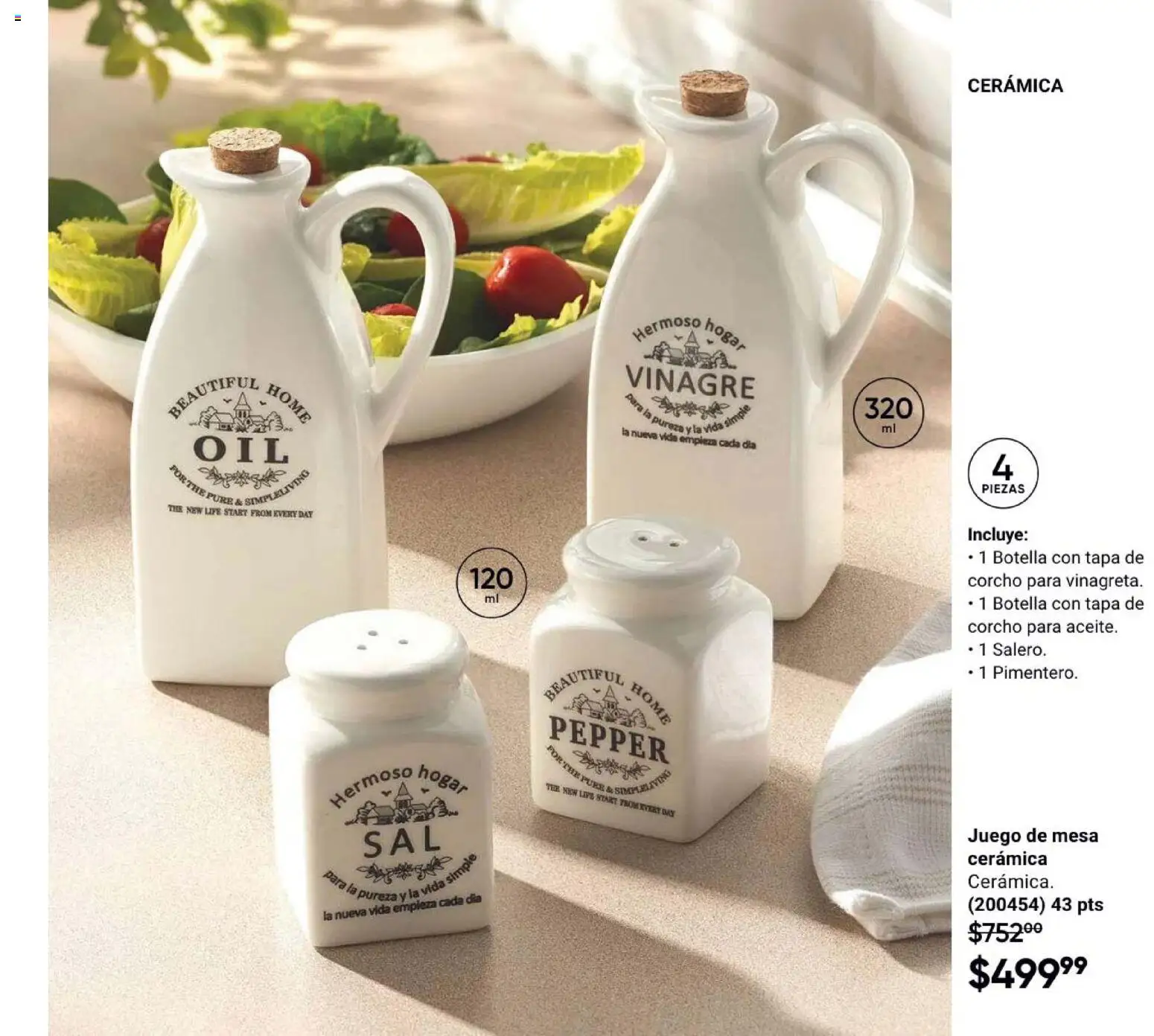 Vista previa las ofertas de la tienda AVON - Casa & Estilo 4 2026 desde el 20/02/2026 - Juego, Mesa, Botella, Vinagre