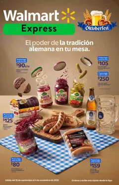Vista previa las ofertas de la tienda Walmart Express - Walmart Express folleto El poder de la tradición alemana en tu mesa desde el 18/09/2026 