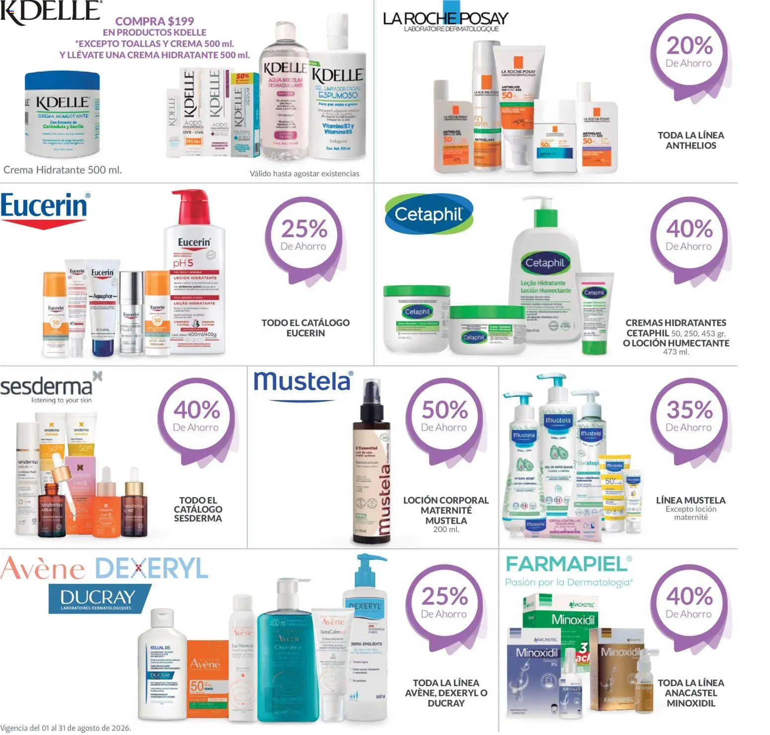Vista previa las ofertas de la tienda Farmacia Guadalajara - Farmacia Guadalajara catálogo Dermo desde el 01/08/2026 