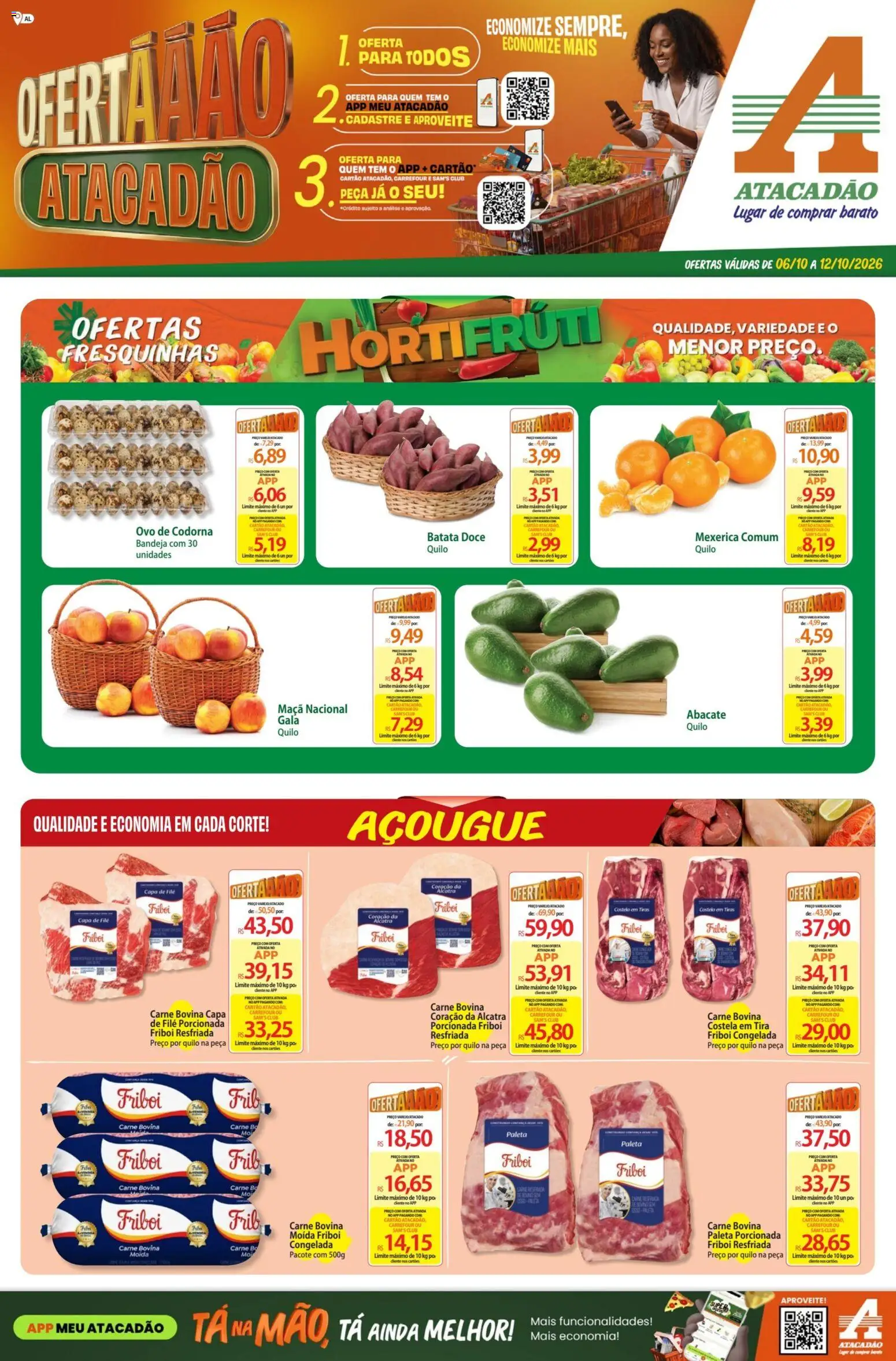 Pré-Visualização do folheto "Atacadão ofertas - AL" da loja Atacadão válido a partir de 06/10/2026