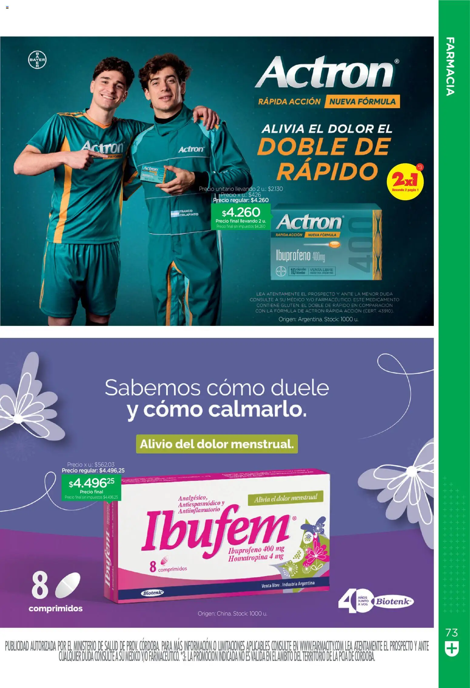 Vista previa del folleto de la tienda Farmacity válido desde el 01/10/2026 