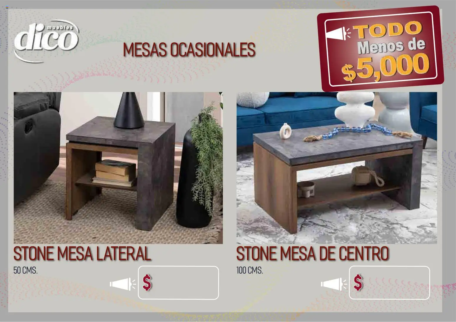 Vista previa las ofertas de la tienda Muebles Dico - Muebles Dico catálogo Todo menos de 5000 Pacifico desde el 09/04/2026 