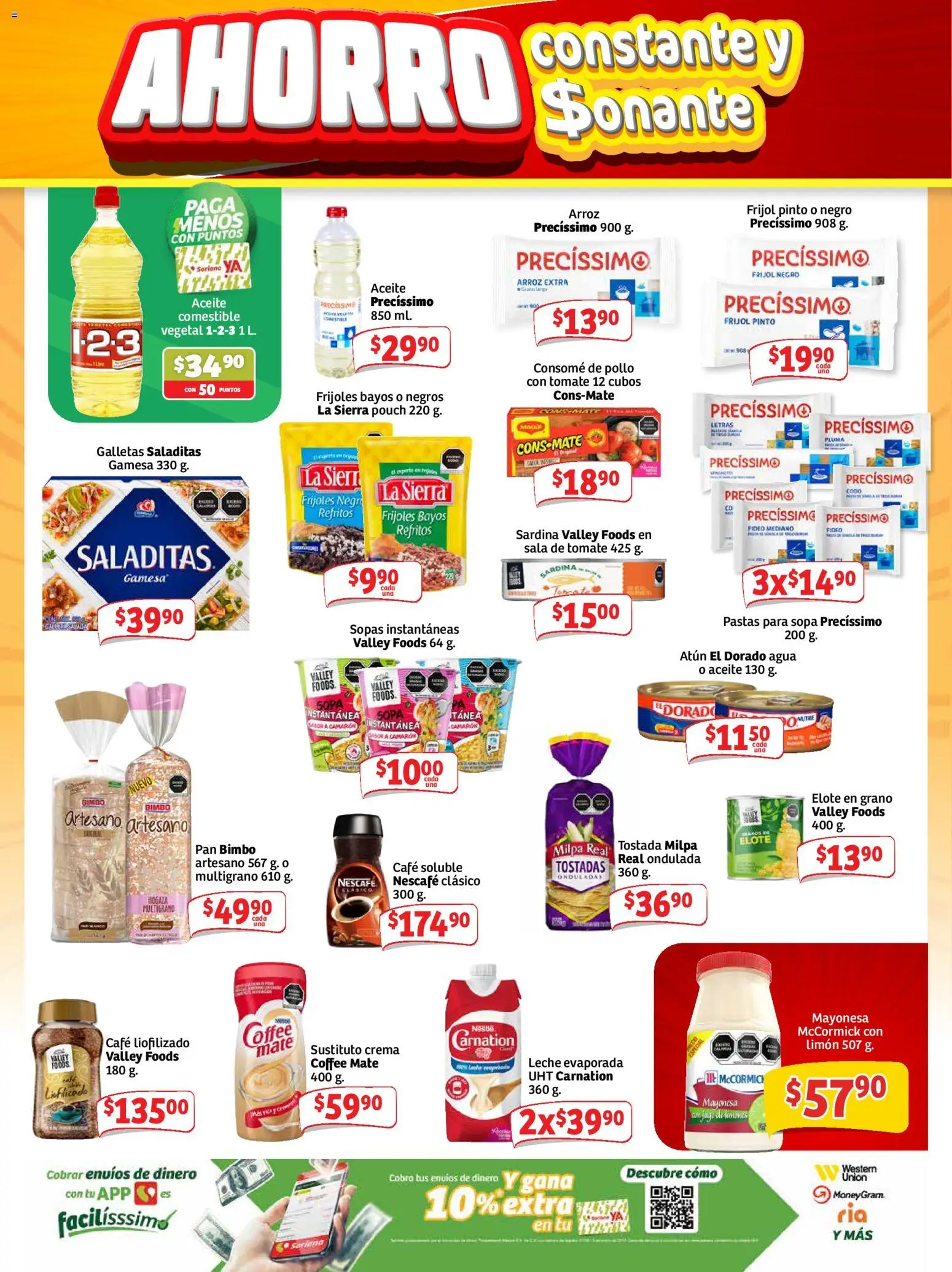 Vista previa las ofertas de la tienda Soriana - Soriana Ahorro constante y sonante Mercado Nacional desde el 31/07/2026 