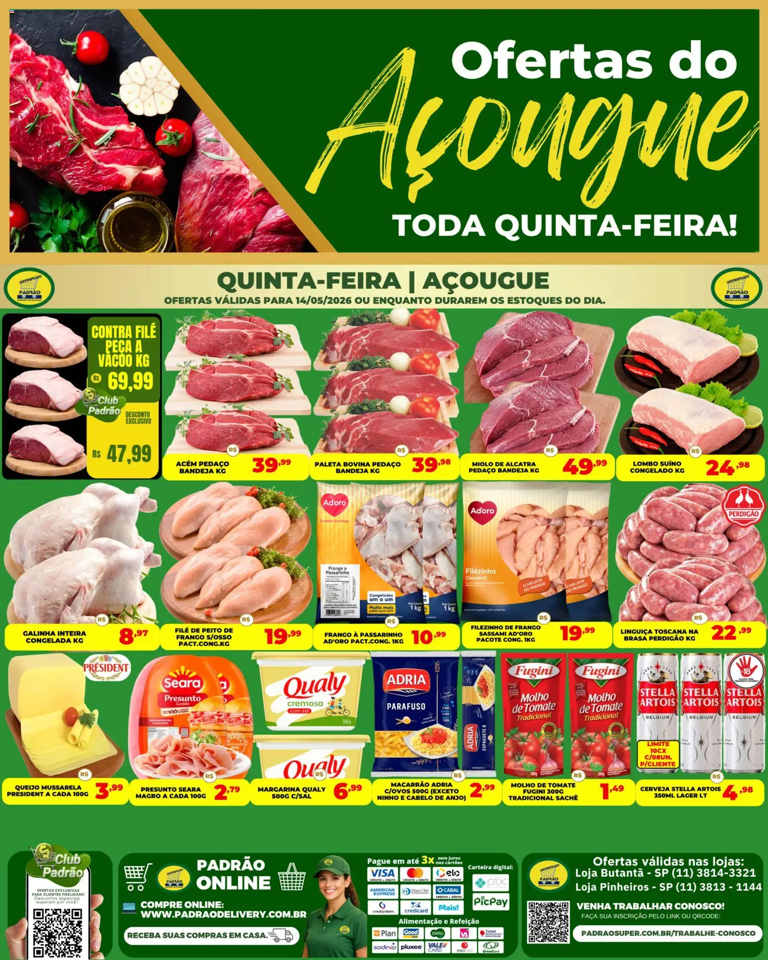 Pré-Visualização do folheto "Supermercado Padrão ofertas do Açougue" da loja Supermercado Padrão válido a partir de 14/05/2026