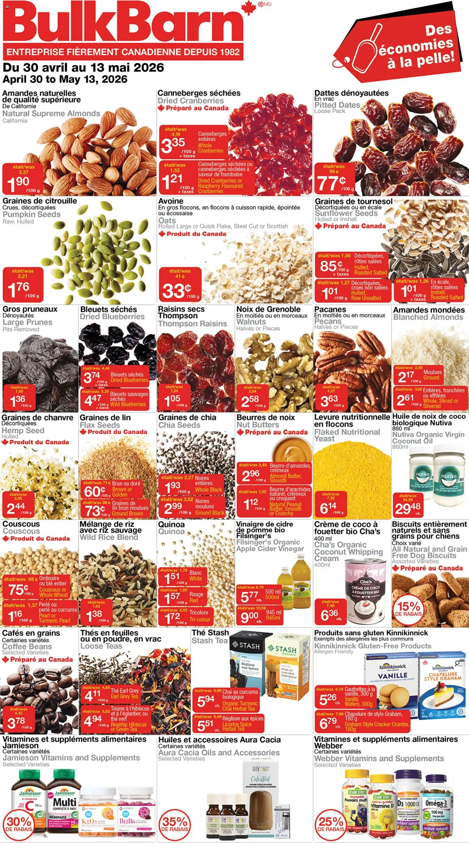 Preview of leaflet Bulk Barn weekly flyer / circulaire from shop Bulk Barn is valid from Apr 30, 2026