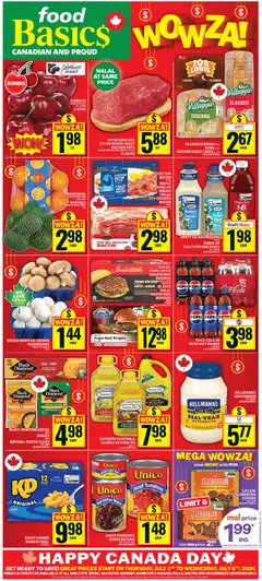 Un aperçu du dépliant Food Basics weekly flyer - Ancaster du magasin Food Basics est valide à partir 2 juill. 2026