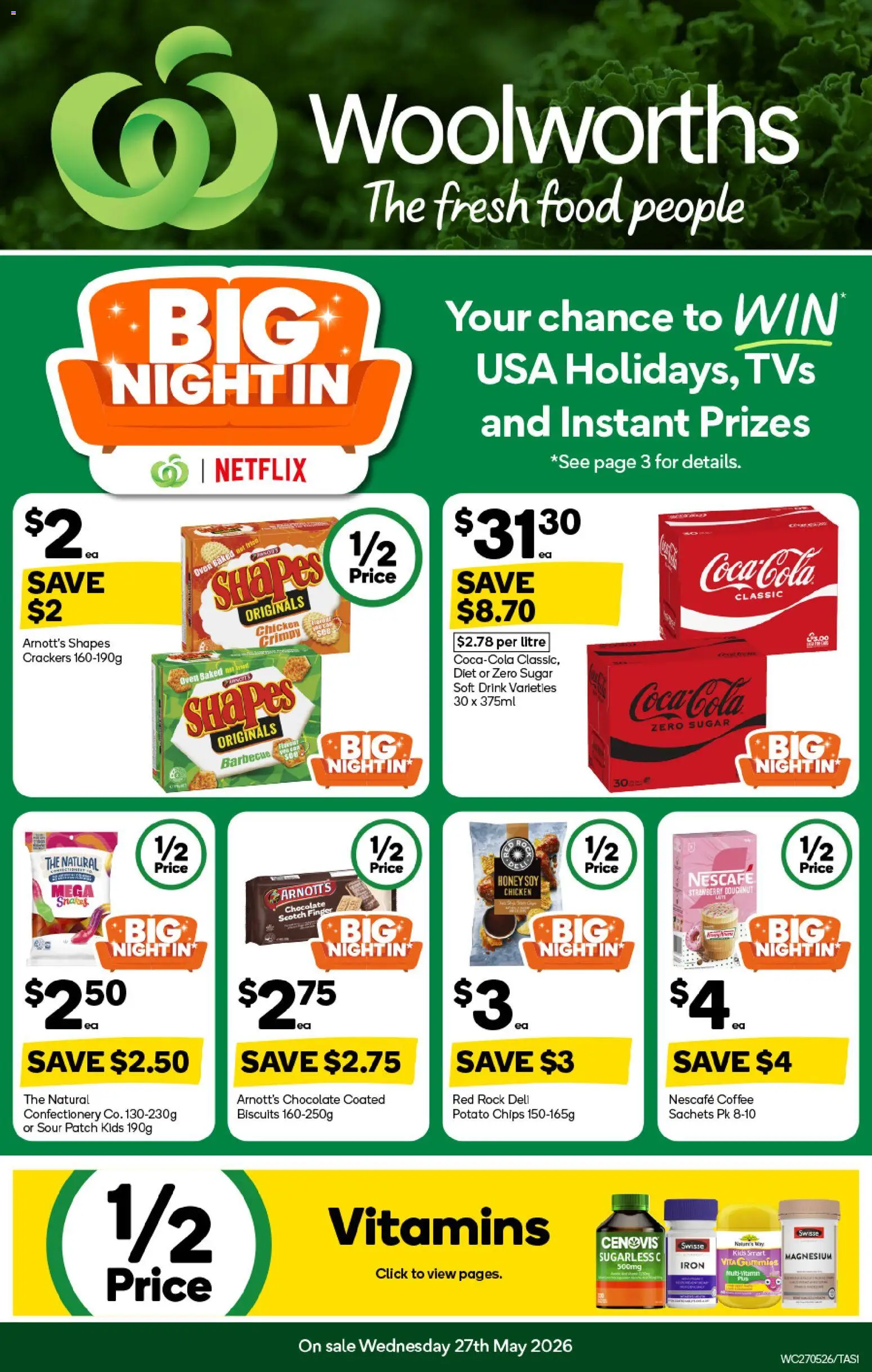 Preview of catalogue Woolworths catalogue TAS from shop Woolworths valid 27/05/2026