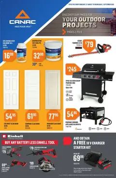 Un aperçu du dépliant Canac weekly flyer du magasin Canac est valide à partir 27 août 2026