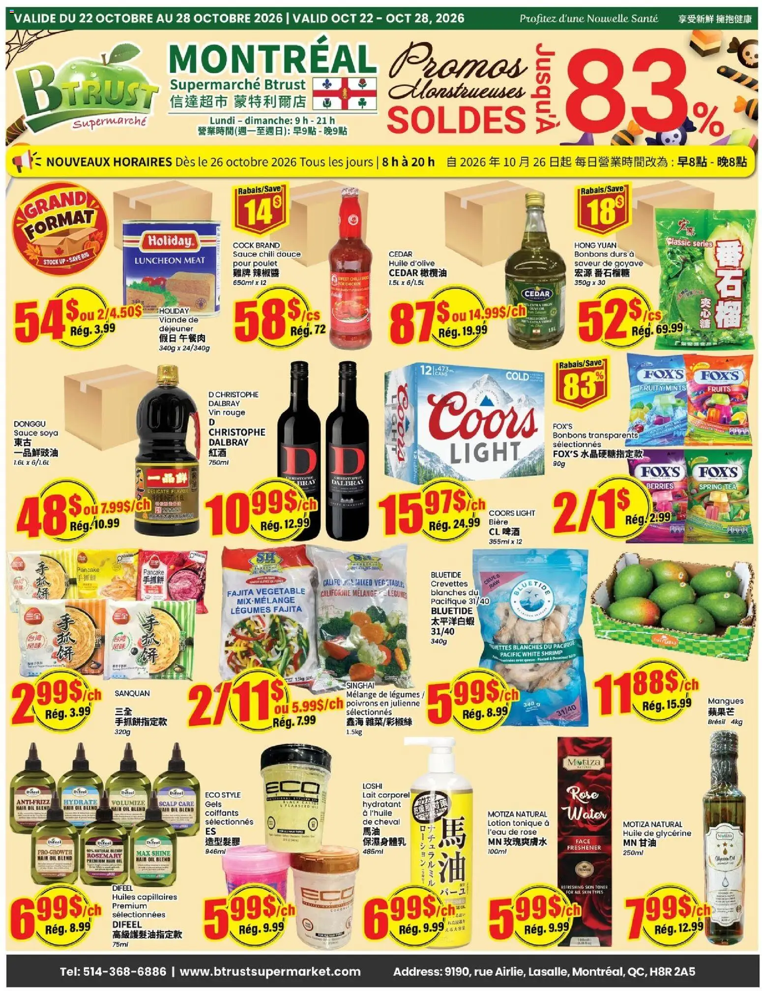 Preview of leaflet Btrust Supermarket weekly flyer / circulaire from shop Btrust Supermarket is valid from Oct 22, 2026