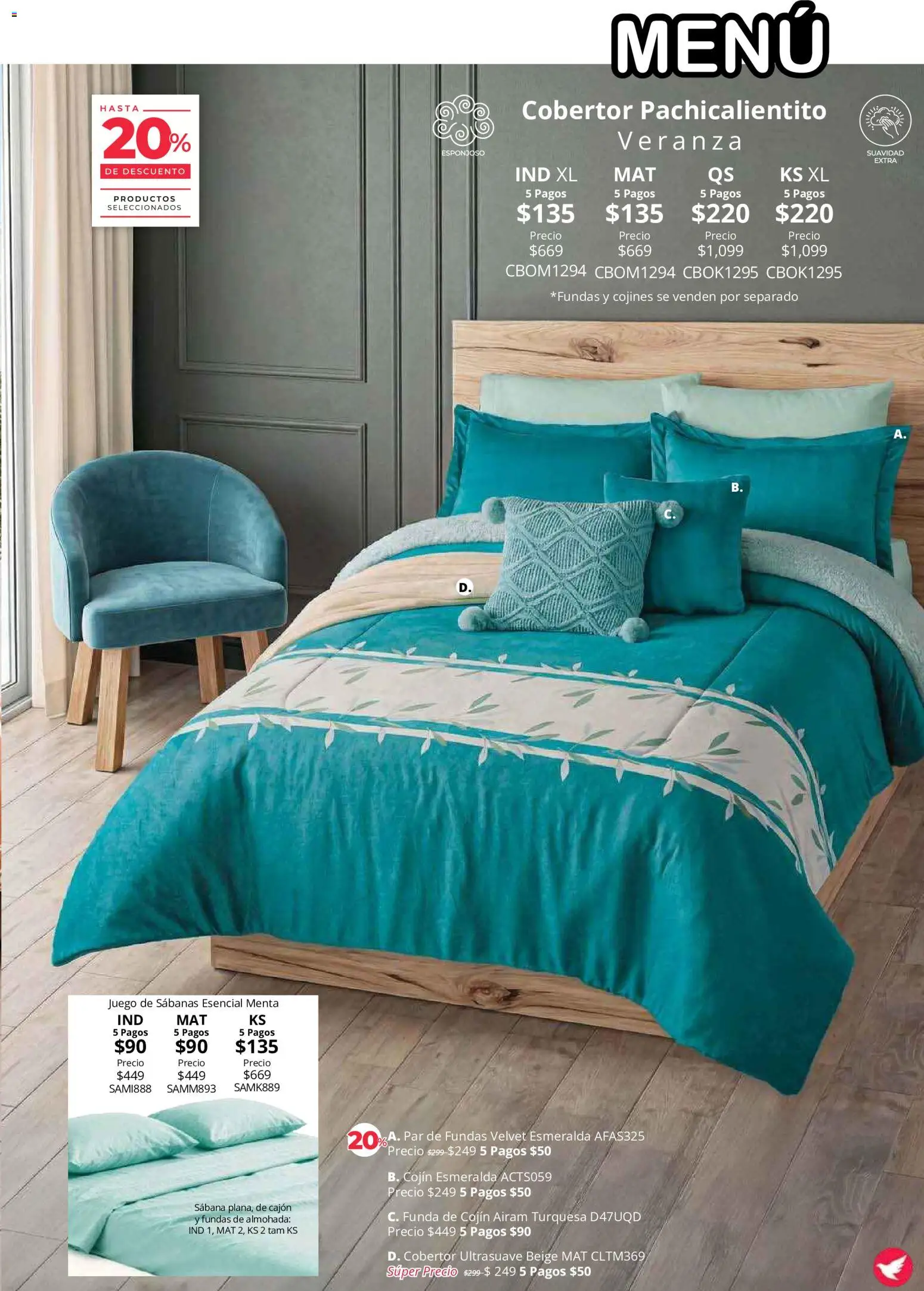 Vista previa las ofertas de la tienda Colchas Concord - Colchas Concord catálogo Colección Cobertor desde el 01/08/2026 - Juego, Almohada, Sabanas, Funda, Cobertor