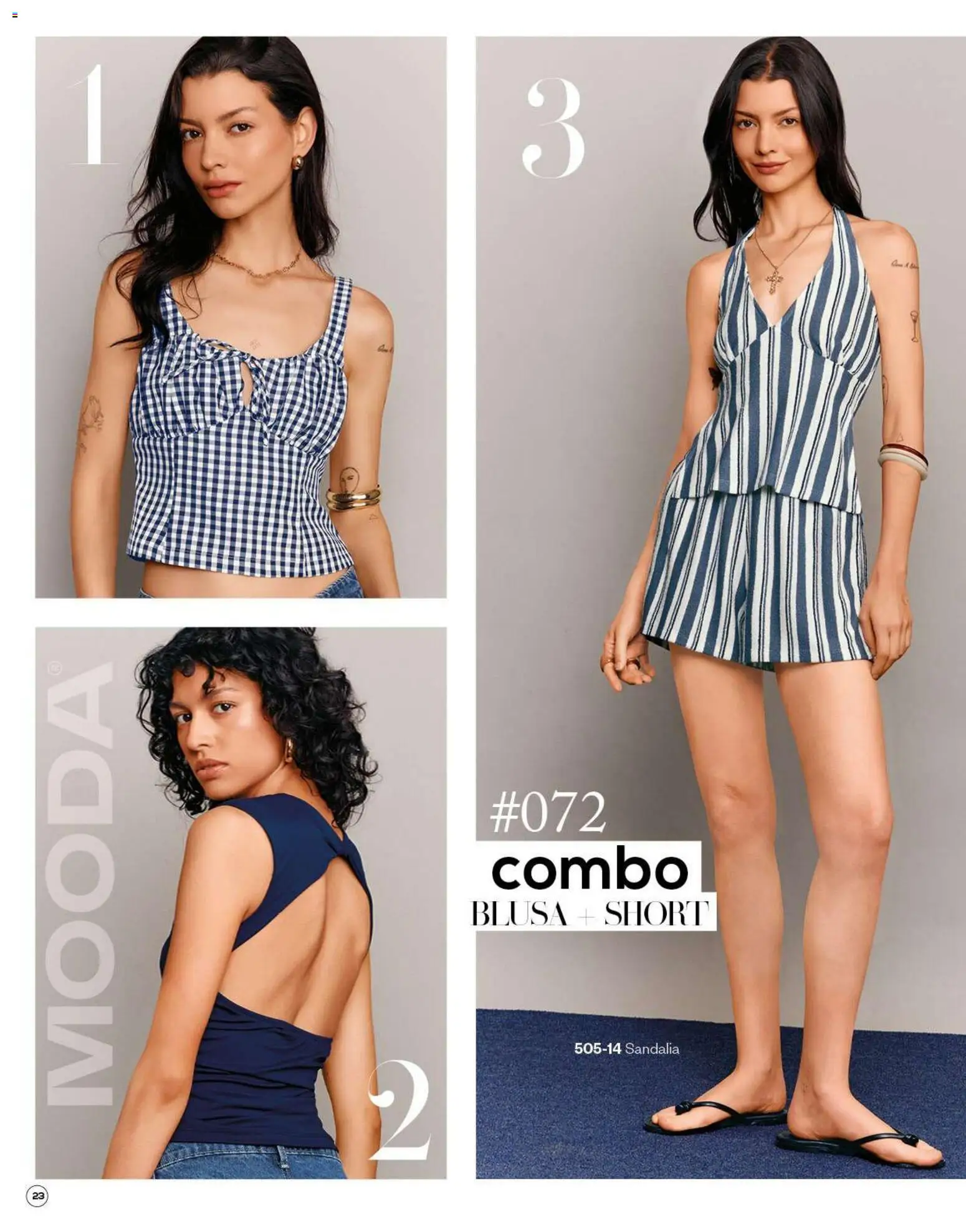 Vista previa las ofertas de la tienda Cklass - Cklass catálogo Verano Mooda desde el 05/03/2026 - Short, Blusa