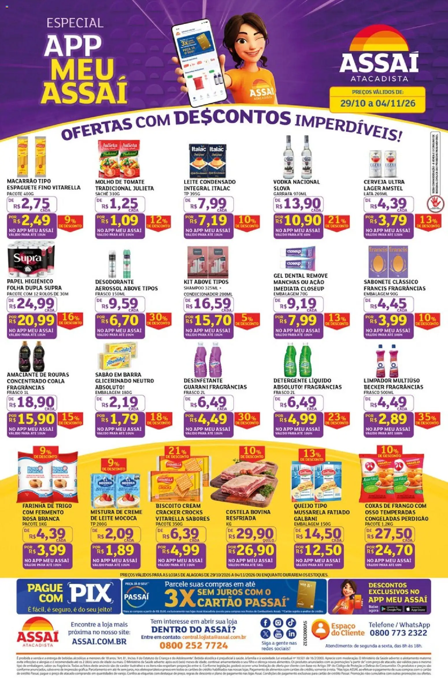 Pré-Visualização do folheto "Assaí Atacadista ofertas - AL" da loja Assaí Atacadista válido a partir de 29/10/2026