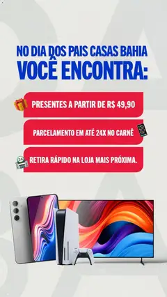 Pré-Visualização do folheto "Casas Bahia ofertas" da loja Casas Bahia válido a partir de 07/08/2026