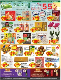 Preview of leaflet Btrust Supermarket weekly flyer - Richmond Hill from shop Btrust Supermarket is valid from Sep 18, 2026
