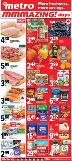 Preview of leaflet Metro weekly flyer - Montréal from shop Metro is valid from Jul 16, 2026
