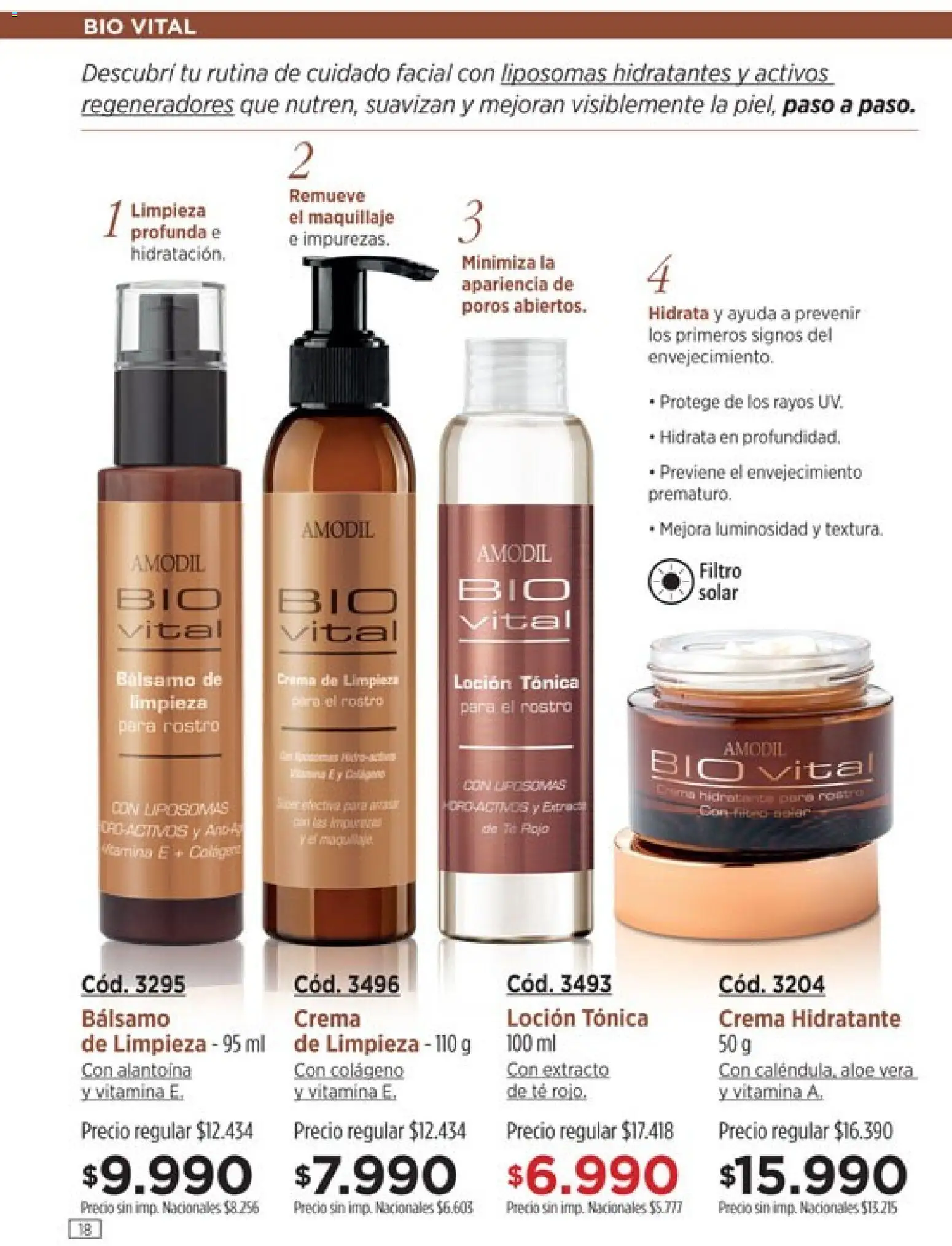 Vista previa del folleto de la tienda Amodil válido desde el 01/10/2026 - Té, Maquillaje, Aloe Vera, Crema, Bálsamo, Loción, Crema de limpieza