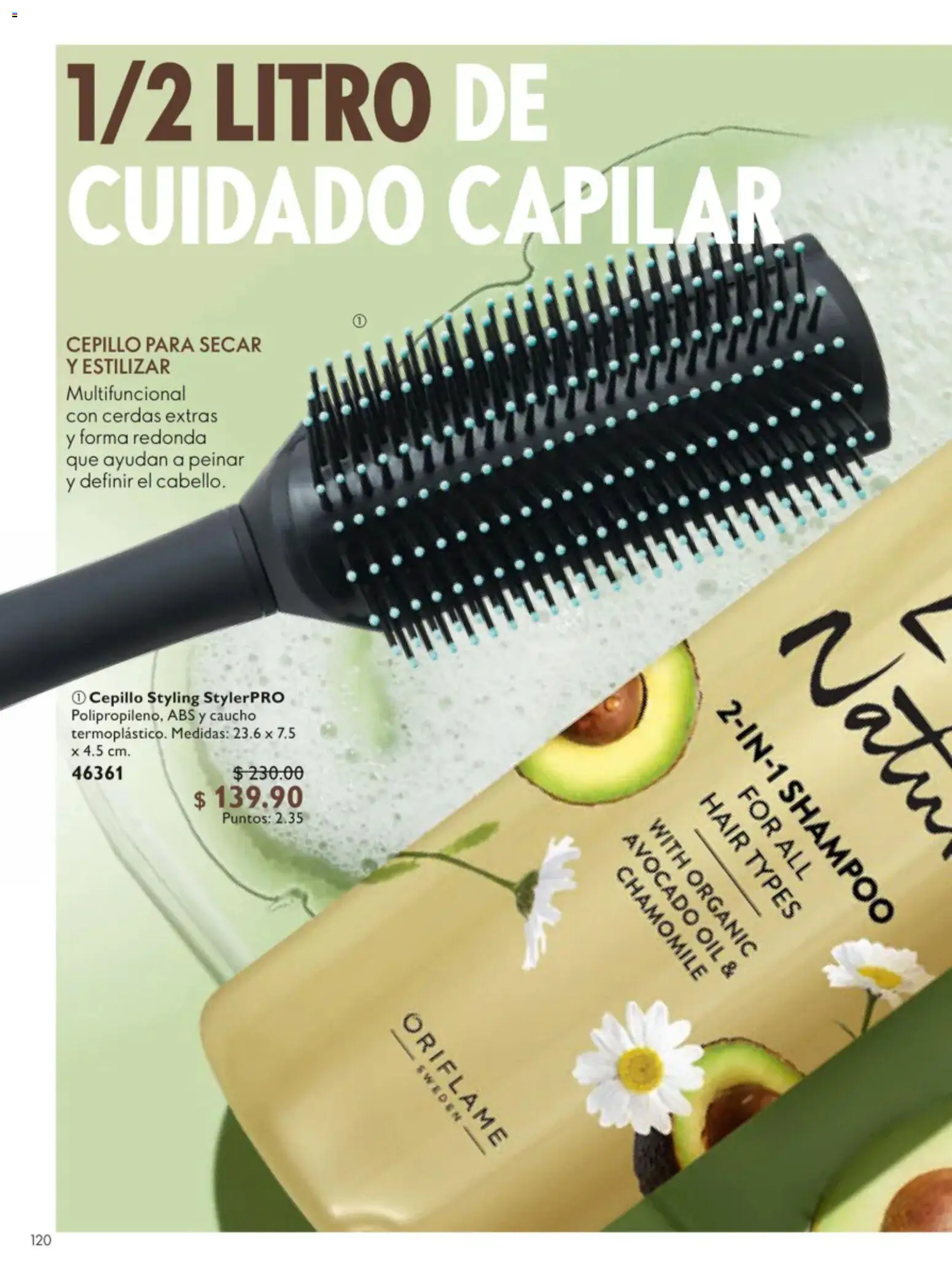 Vista previa las ofertas de la tienda Oriflame - Oriflame campaña 9 2026 desde el 20/06/2026 - Shampoo, Cepillo