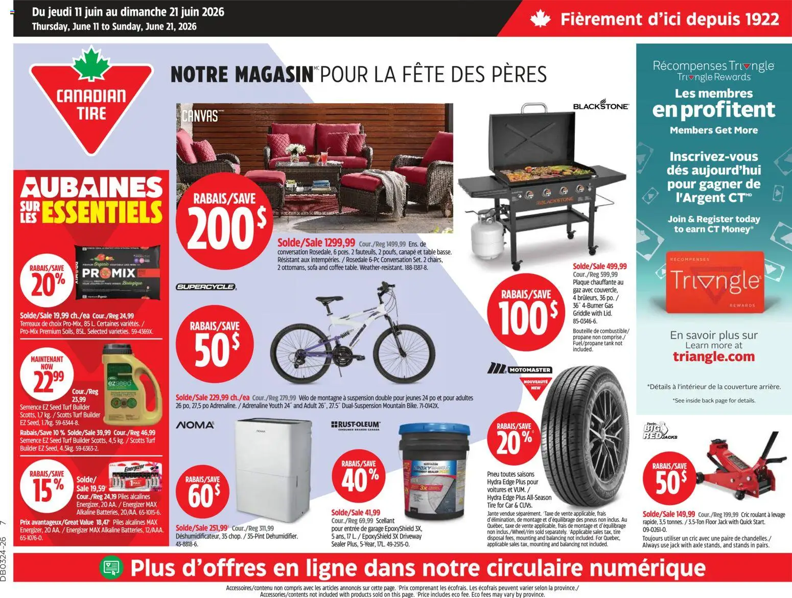 Preview of leaflet Canadian Tire circulaire from shop Canadian Tire is valid from Jun 11, 2026