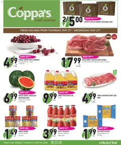 Preview of leaflet Coppas Fresh Market weekly flyer / circulaire from shop Coppas Fresh Market is valid from May 21, 2026