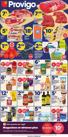 Preview of leaflet Provigo weekly flyer / circulaire from shop Provigo is valid from Aug 06, 2026