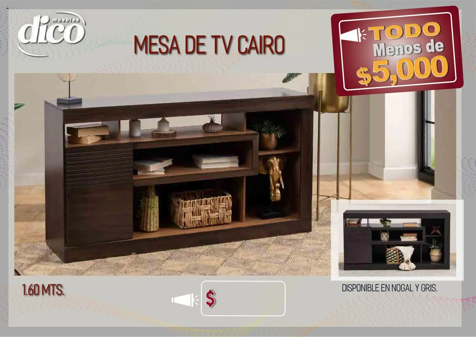 Vista previa las ofertas de la tienda Muebles Dico - Muebles Dico catálogo Todo menos de 5000 Pacifico desde el 09/04/2026 