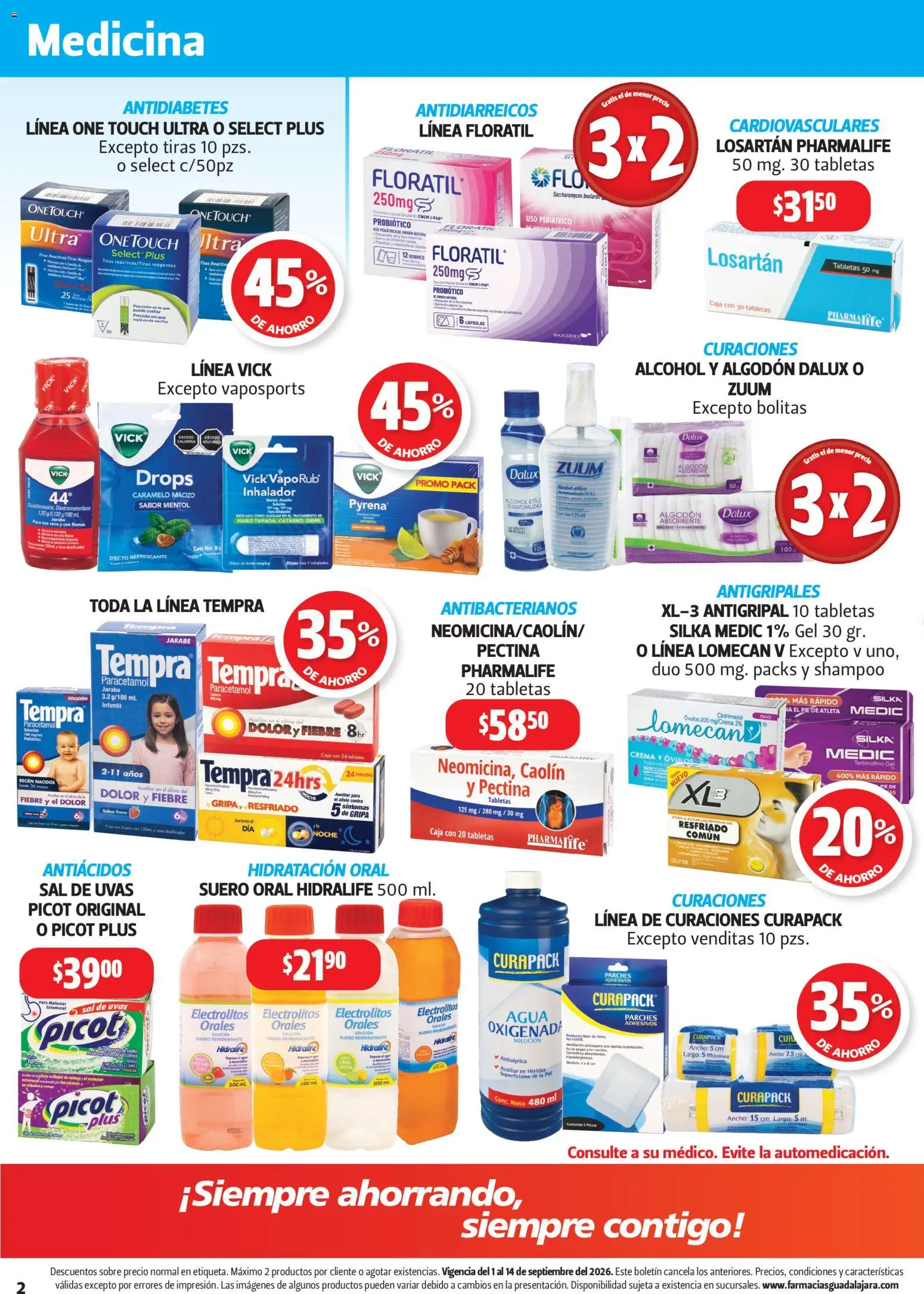 Vista previa las ofertas de la tienda Farmacia Guadalajara - Farmacia Guadalajara catálogo desde el 01/09/2026 