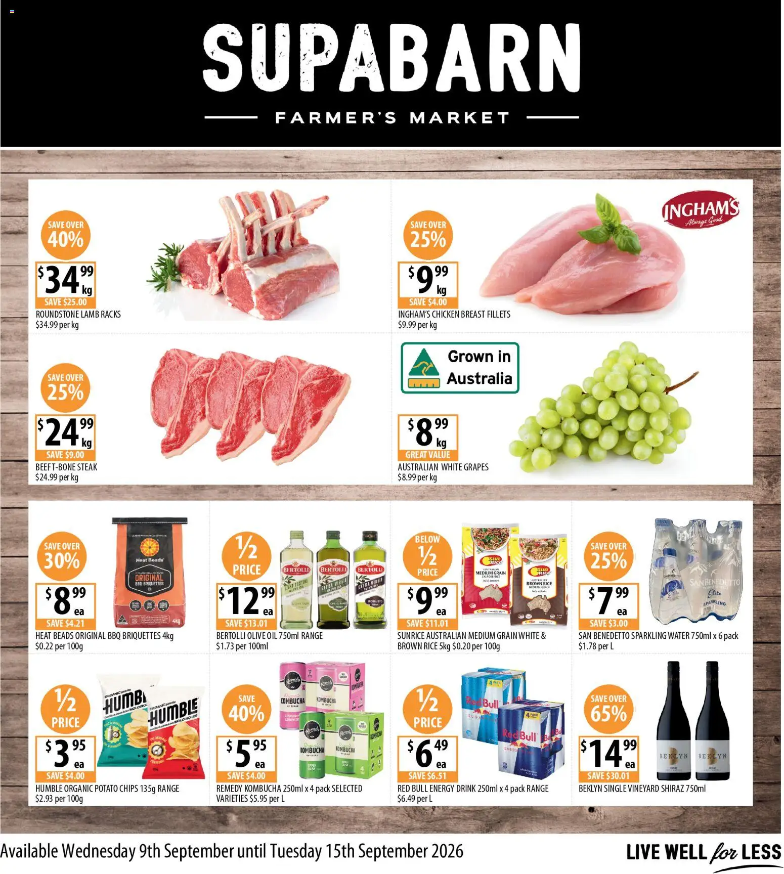 Preview of catalogue Supabarn catalogue from shop Supabarn valid 09/09/2026