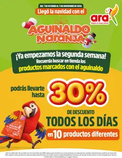  Vista previa del prospecto Ara catálogo Aguinaldo naranja del almacen Ara válida del 01/10/2026 al 04/11/2026