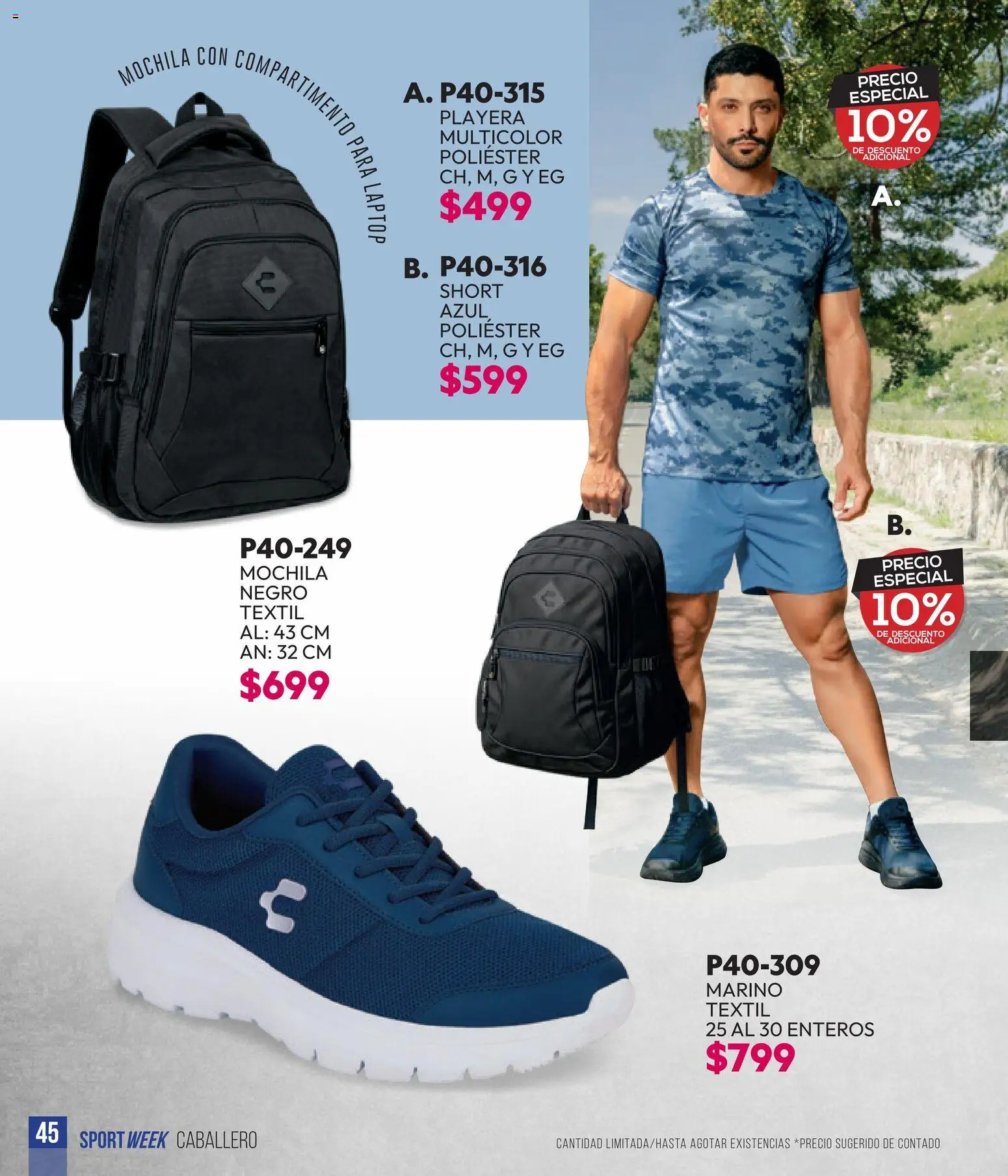 Vista previa las ofertas de la tienda Cklass - Cklass catálogo Sportweek desde el 28/04/2026 - Laptop, Mochila, Playera, Short
