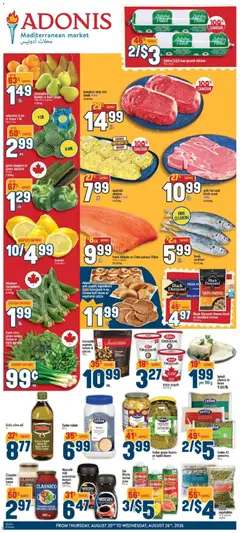 Preview of leaflet Adonis weekly flyer from shop Adonis is valid from Aug 20, 2026