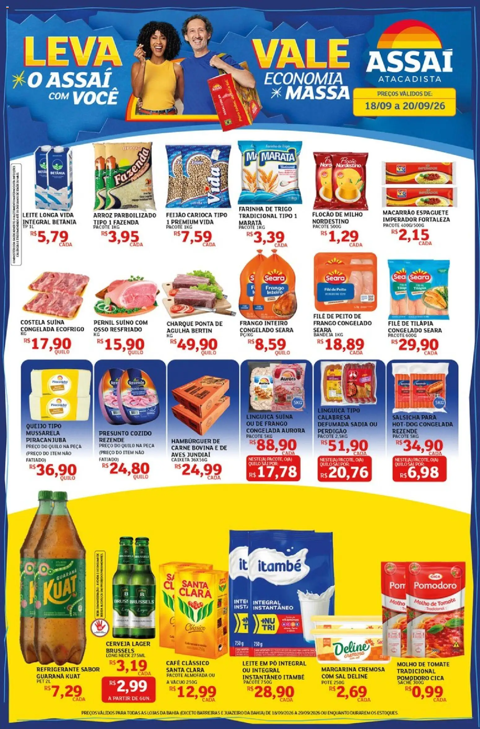 Pré-Visualização do folheto "Assaí Atacadista ofertas - BA" da loja Assaí Atacadista válido a partir de 18/09/2026