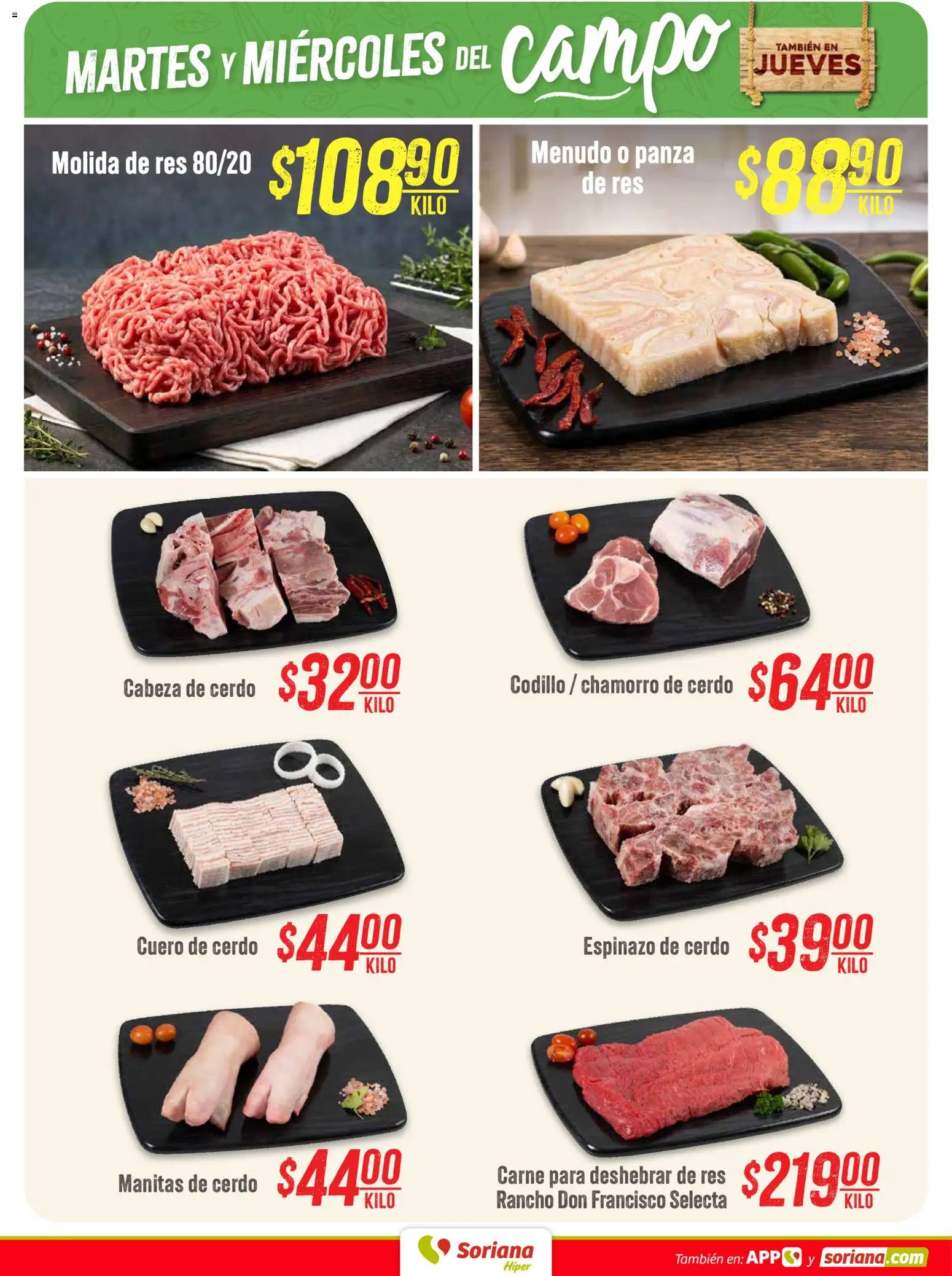 Vista previa las ofertas de la tienda Soriana - Soriana Martes y Miércoles del Campo Hiper desde el 08/09/2026 