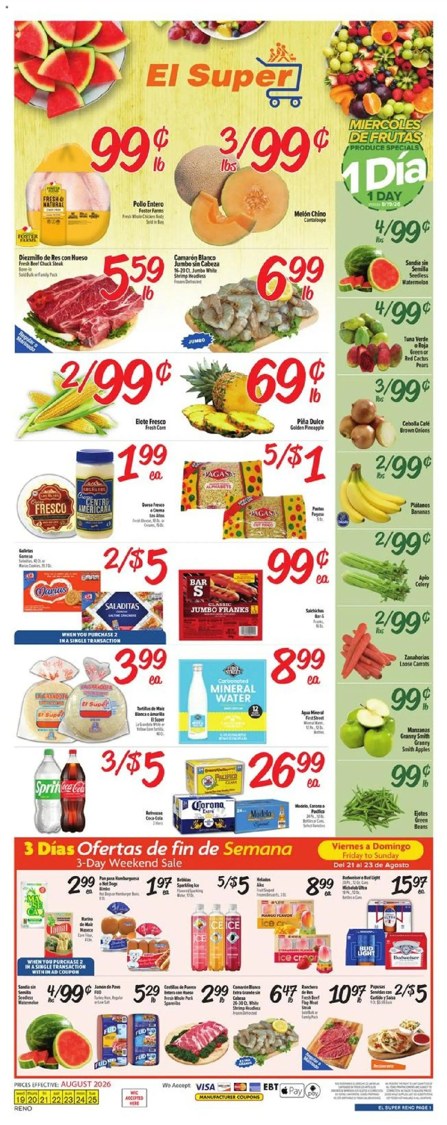 El Super Weekly Ad from 08/19/2026 >> Flyer