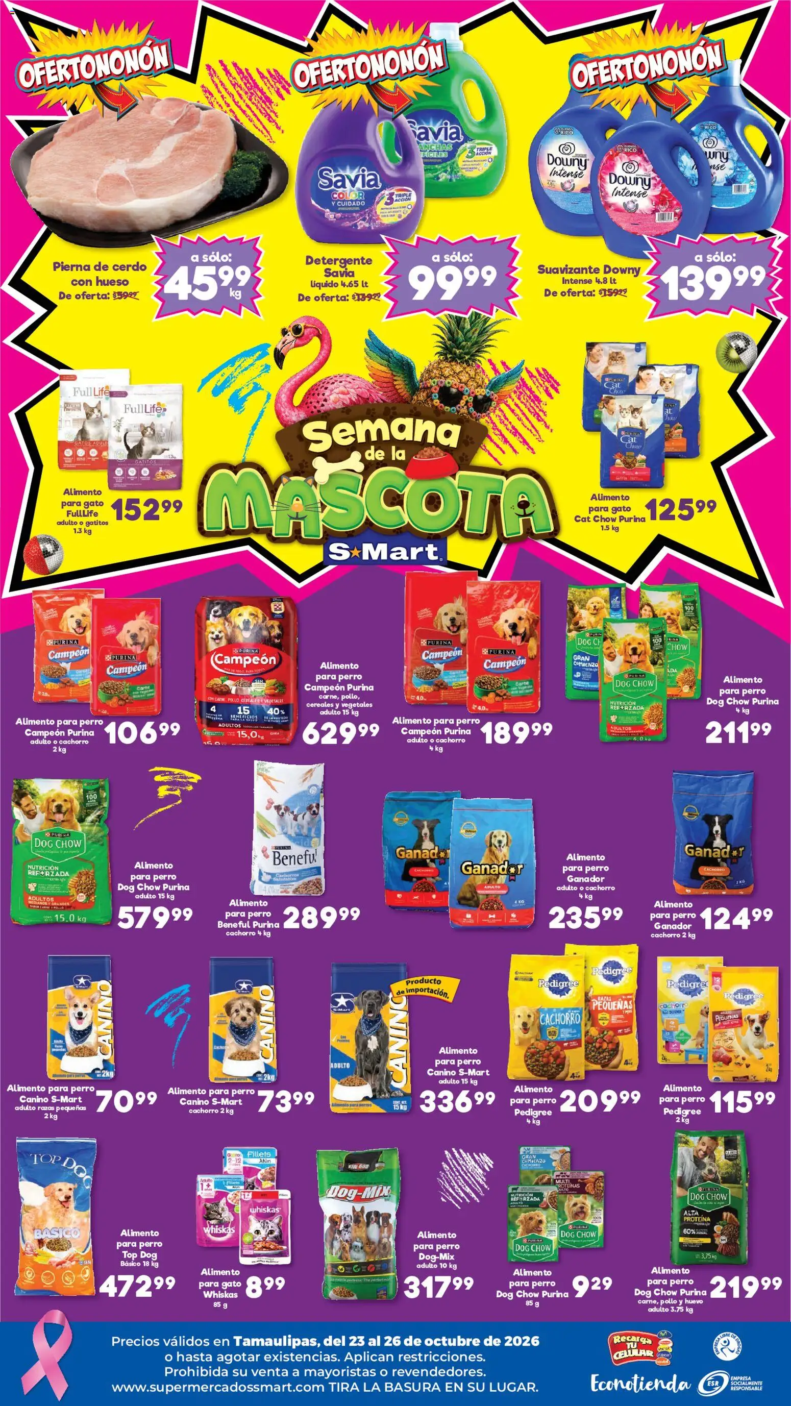 Vista previa las ofertas de la tienda S-Mart - S-Mart folleto Matamoros, Nuevo Laredo, Reynosa desde el 23/10/2026 